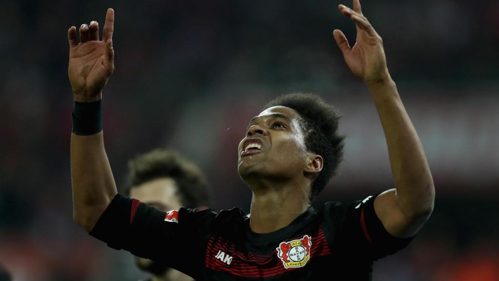 Wendell celebra un gol con el Bayer Leverkusen.