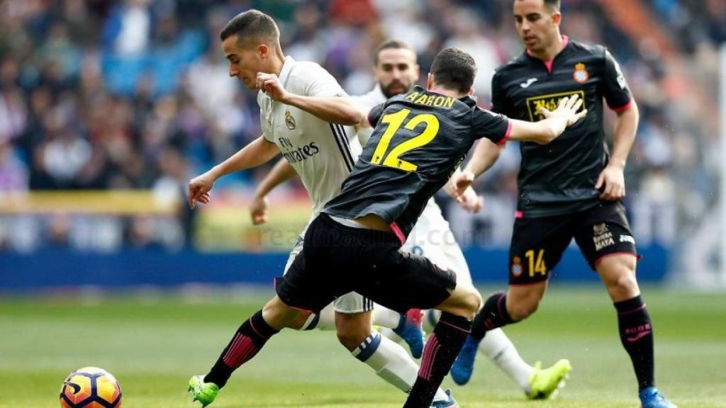 Lucas Vázquez frente al Espanyol