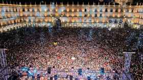 Un concierto en la Plaza Mayor de Salamanca