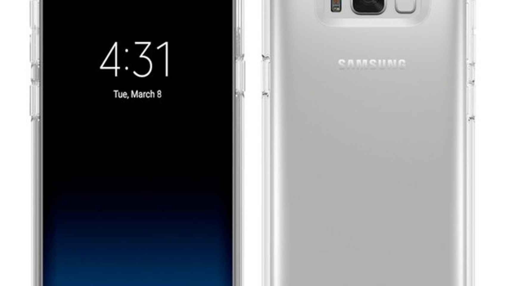 Los botones del Samsung Galaxy S8 aparecen en una fotografía y tienen diseño propio