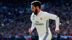 Isco, durante un partido con el Madrid