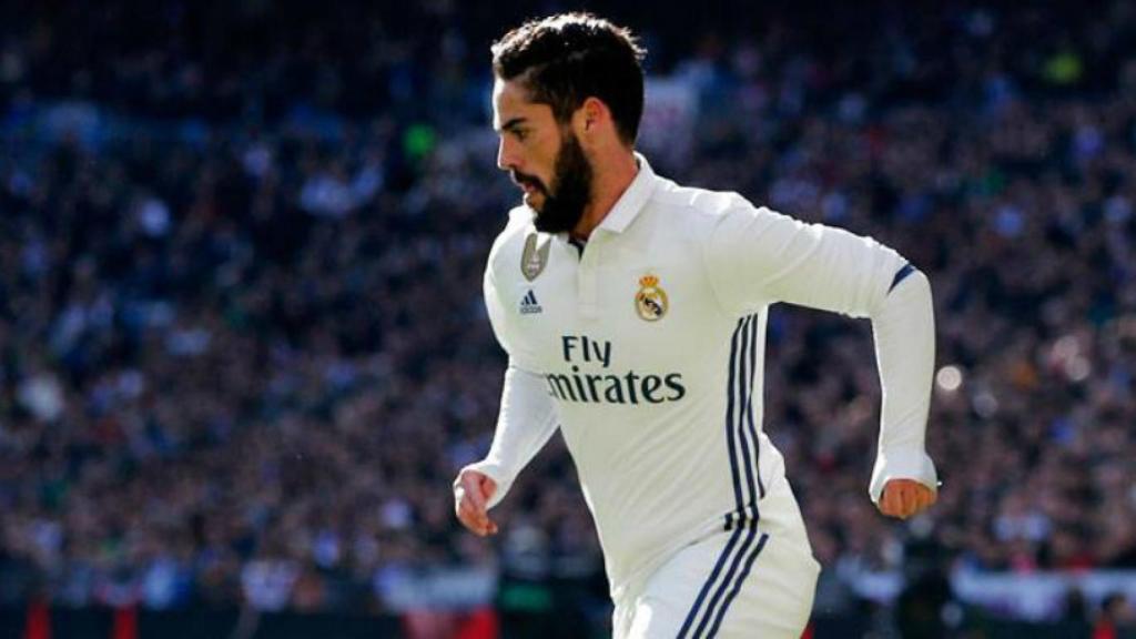 Isco, durante un partido con el Madrid