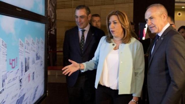 Susana Díaz con Antonio Caño.