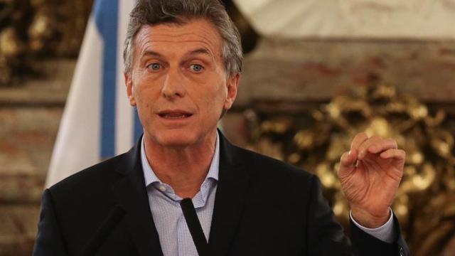 El presidente argentino, Mauricio Macri.