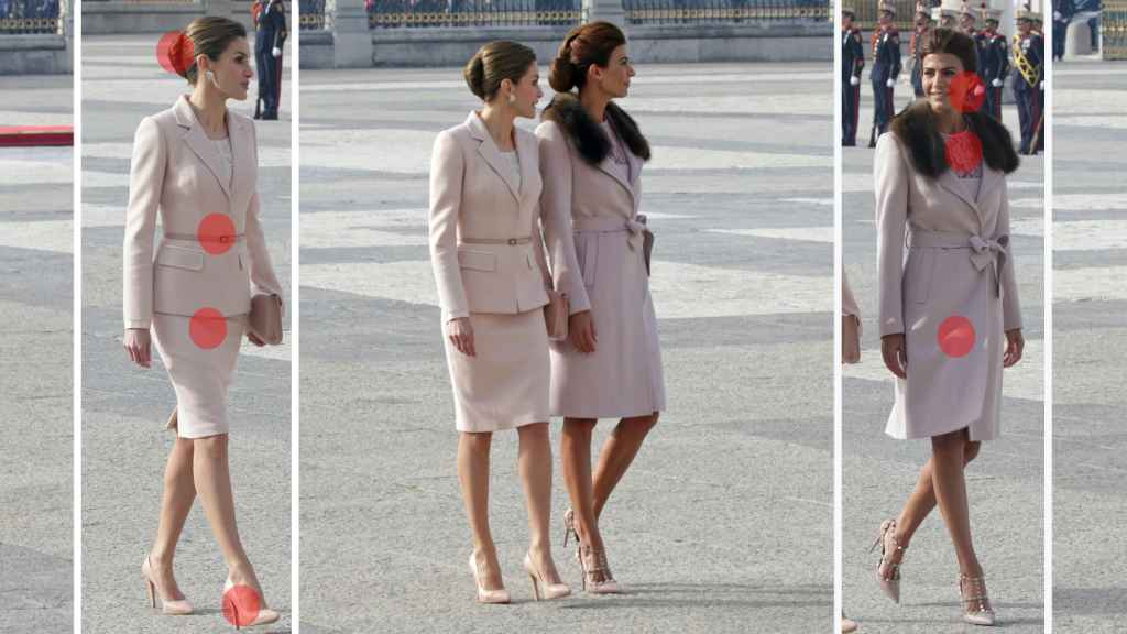 Letizia y Juliana Awada en el Palacio Real