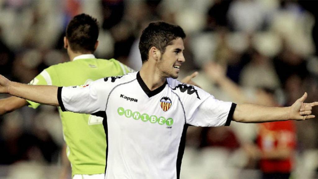 Isco, con el Valencia. Foto: valenciacf.com