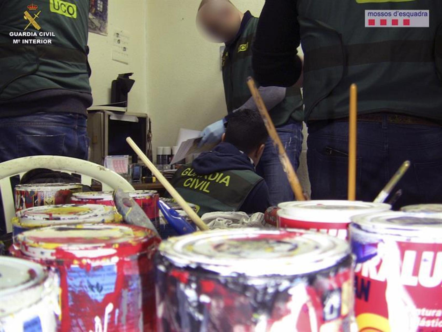 Imagen de la operación Valentine, facilitada por la Guardia Civil.