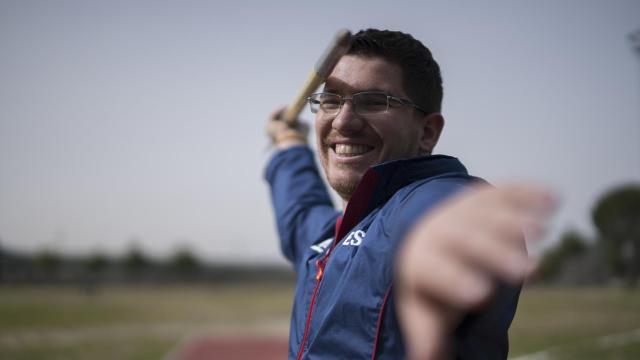 Héctor Cabrera en las instalaciones del CAR de Madrid.