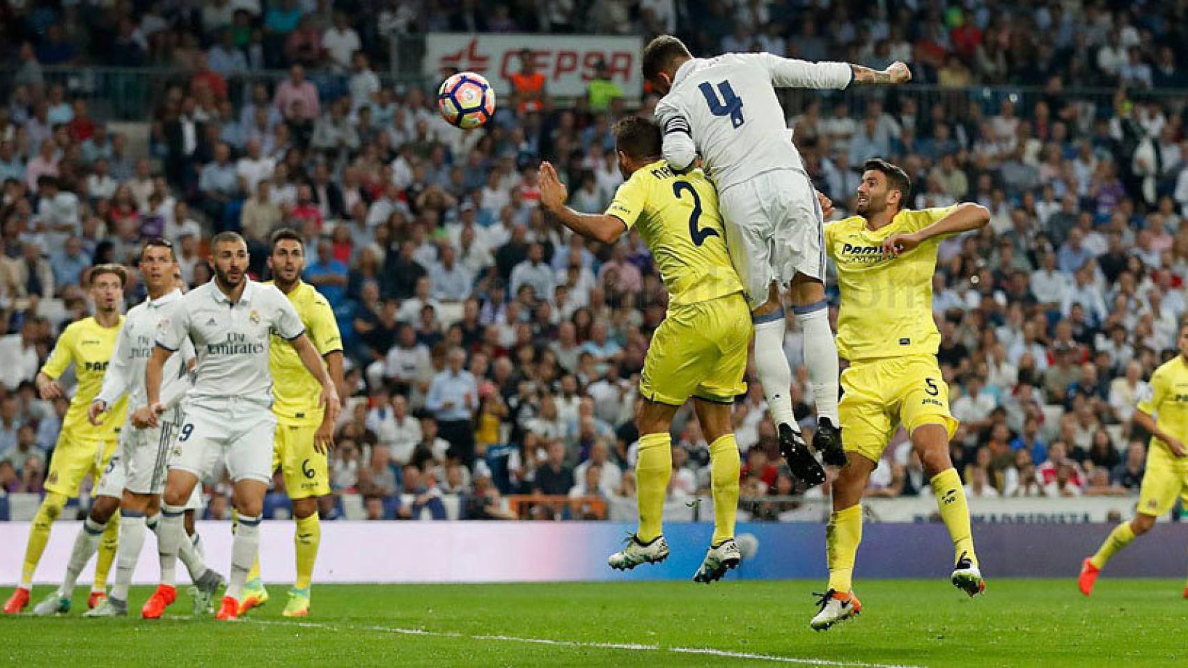 El Real Madrid ante el Villarreal en el Bernabéu