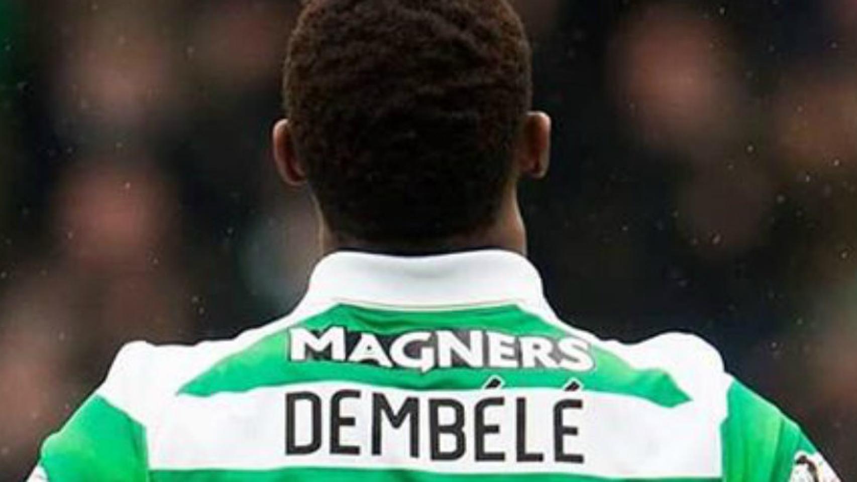 Moussa Dembelé, en un partido con el Celtic   Foto: celticfc.net