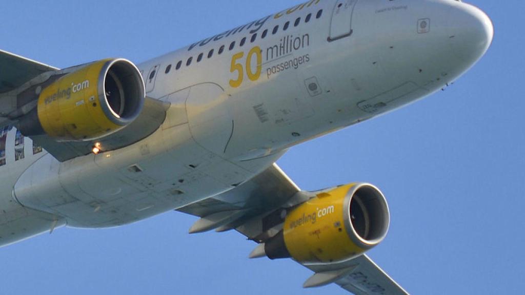 Un avión de la aerolínea Vueling