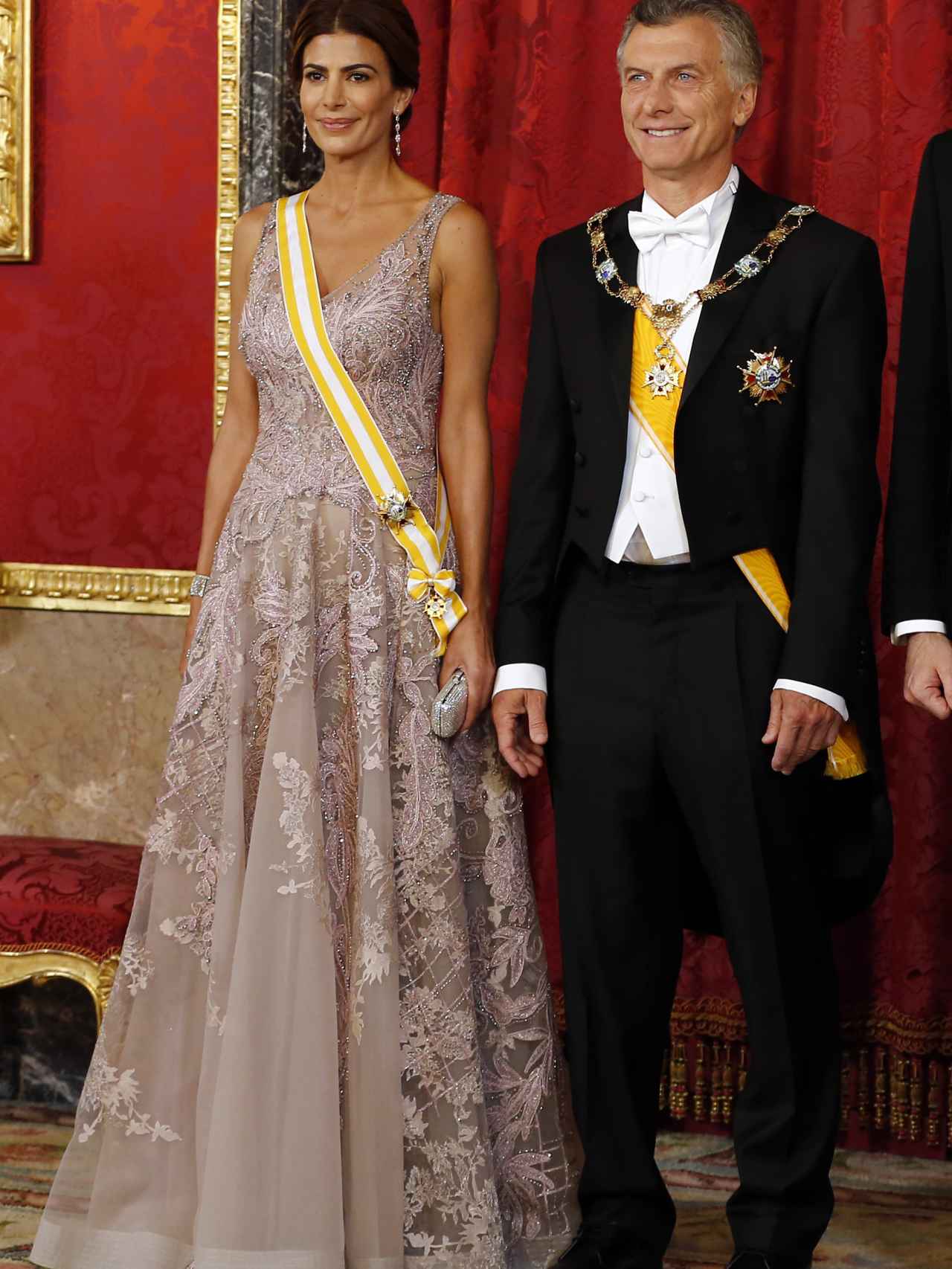 Juliana Awada con su esposo Mauricio Macri.