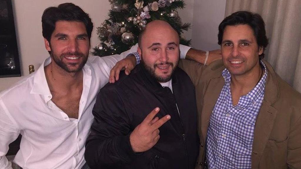 Cayetano, Kiko y Francisco celebraron juntos las fiestas navideñas.