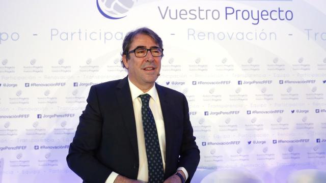 Jorge Pérez, durante la presentación.