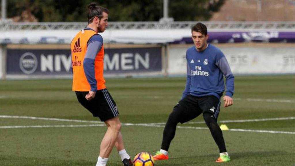 Bale y Kovacic durante un entrenamiento