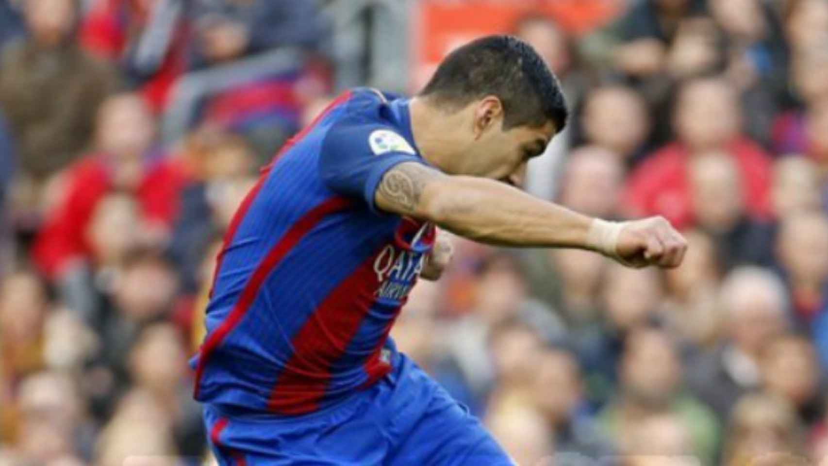 Luis Suárez en el Camp Nou. Foto: fcbarcelona.es