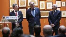 De izquierda a derecha: Víctor Iglesias, nuevo consejero delegado, Amado Franco y José Luis Aguirre.
