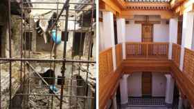 Imagen de una vivienda que fue rehabilitada en Fez