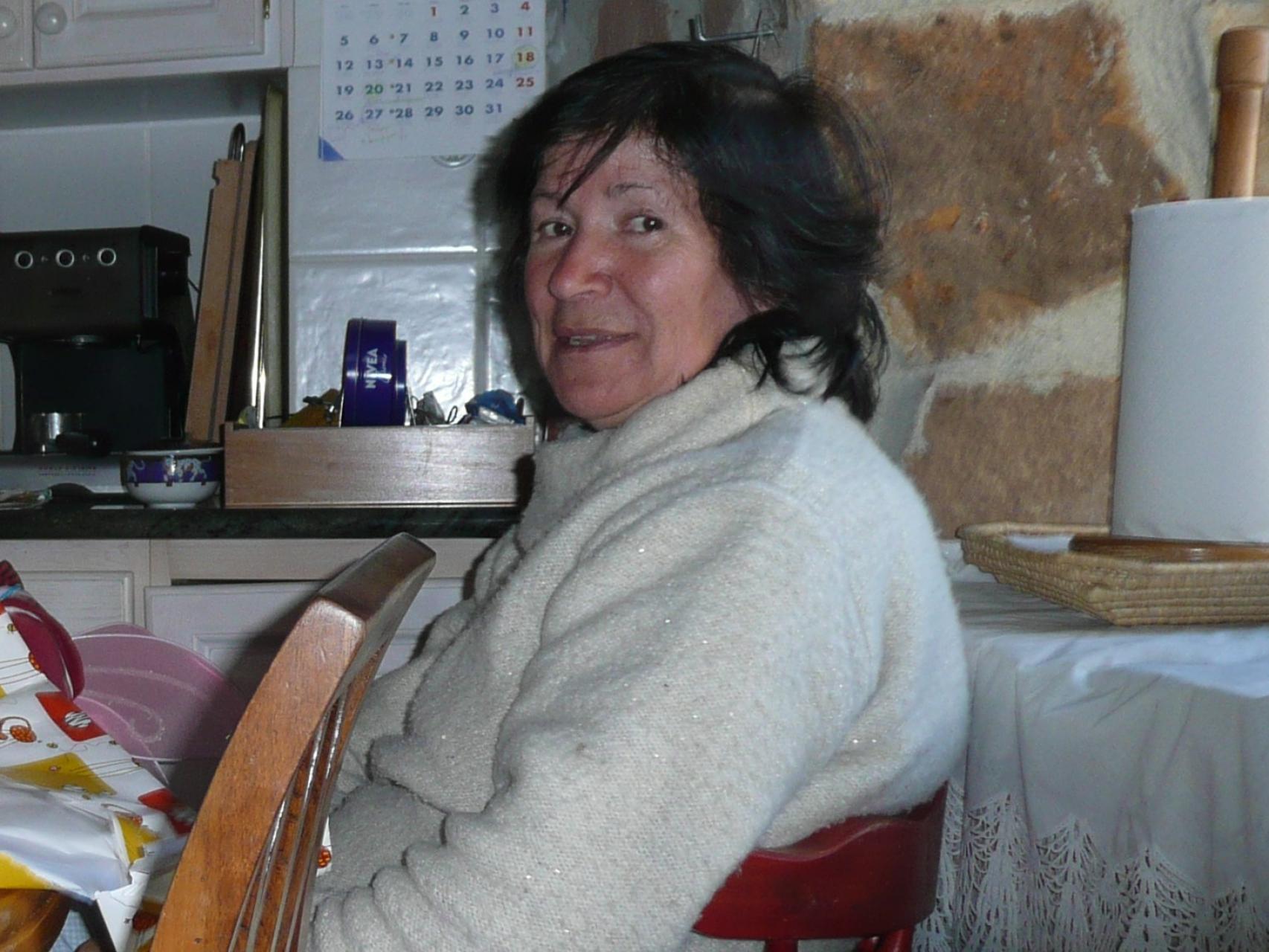 Mauricia Ibáñez, en su vivienda de la localidad burgalesa de Palacios de la Sierra.