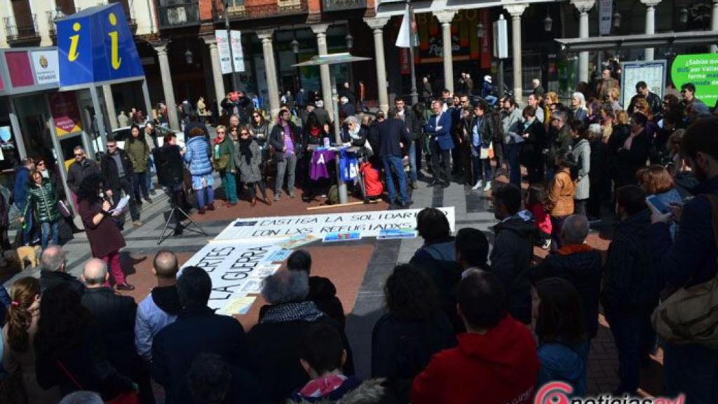 Refugiadaos colectivo indignado valladolid fuente dorada 1