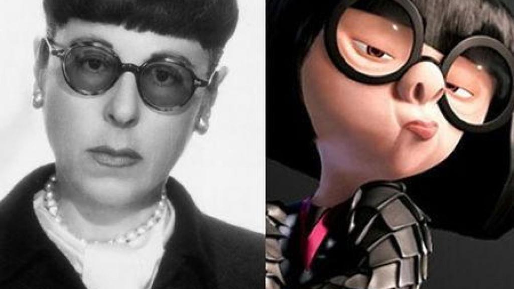 Edith Head fue homenajeda con el personaje de Edna Moda en Los Increíbles (2004)