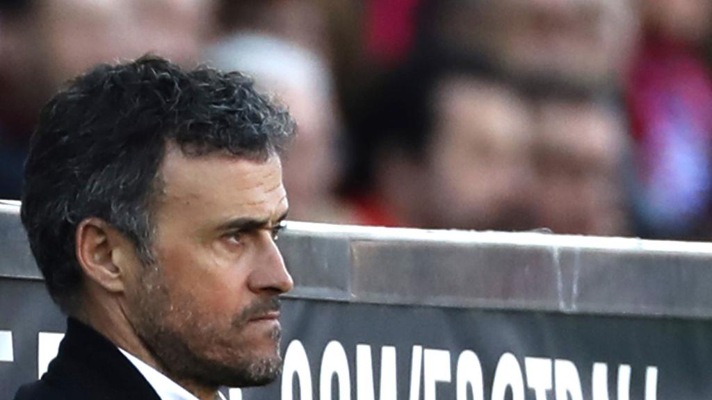 Luis Enrique en el Calderón.