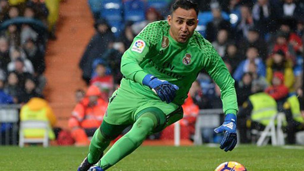 Keylor Navas en un partido del Madrid