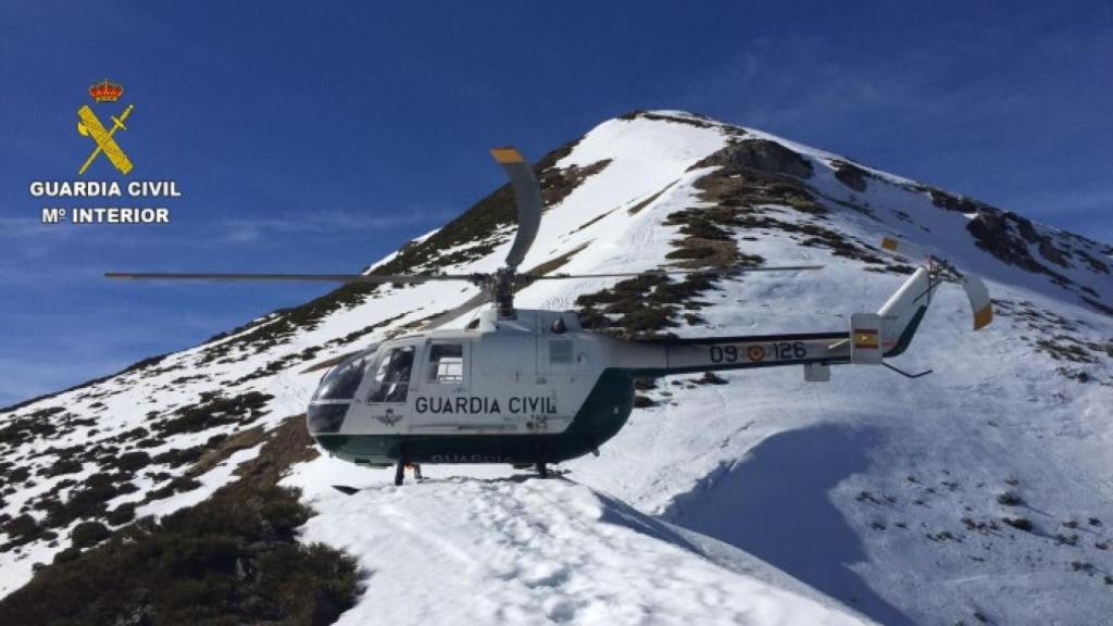 Hellicpotero en Pico Lago