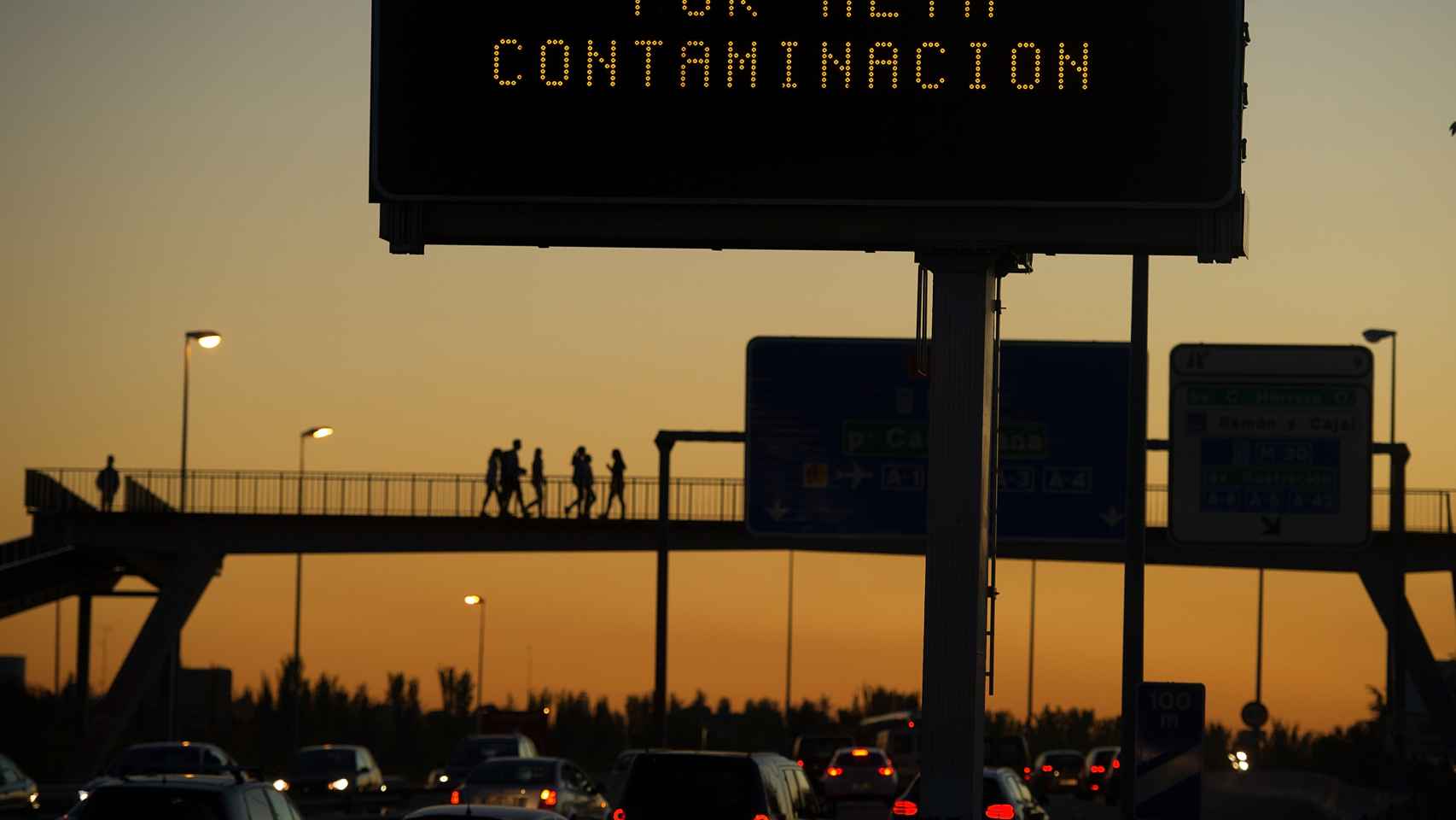 Alerta por alta contaminación en noviembre de 2015, Madrid.
