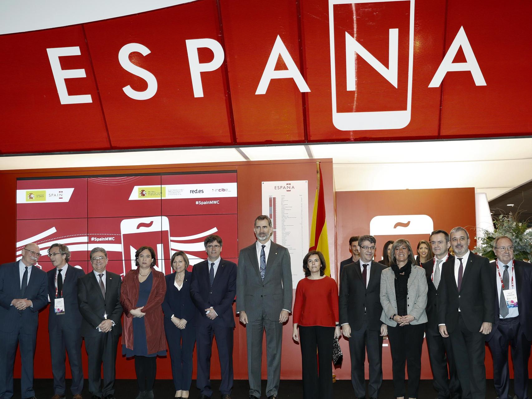 Momento de la inauguración del Mobile World Congress.