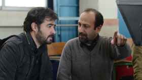 Asghar Farhadi en el rodaje de El viajante.