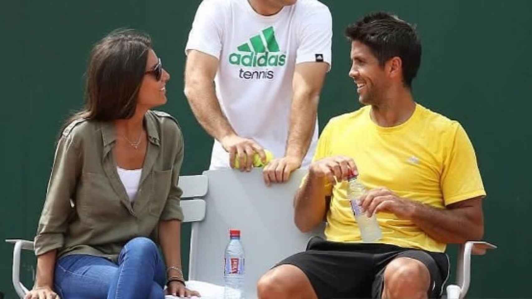 Ana Boyer y Fernando Verdasco en el Roland Garros.