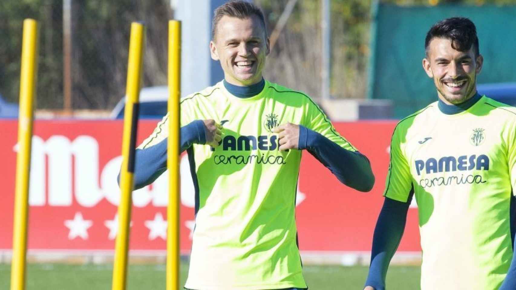 Cheryshev en un entrenamiento con el Villarreal. Foto villarrealcf.es