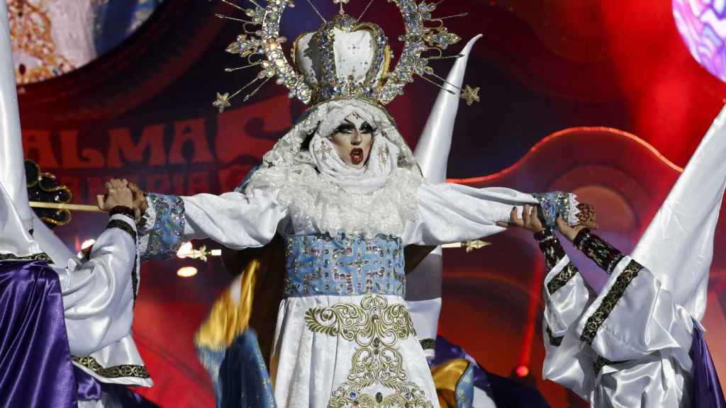 Imagen de la virgen Drag que ganó en Las Palmas.
