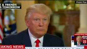 Donald Trump, durante la entrevista con la Fox.