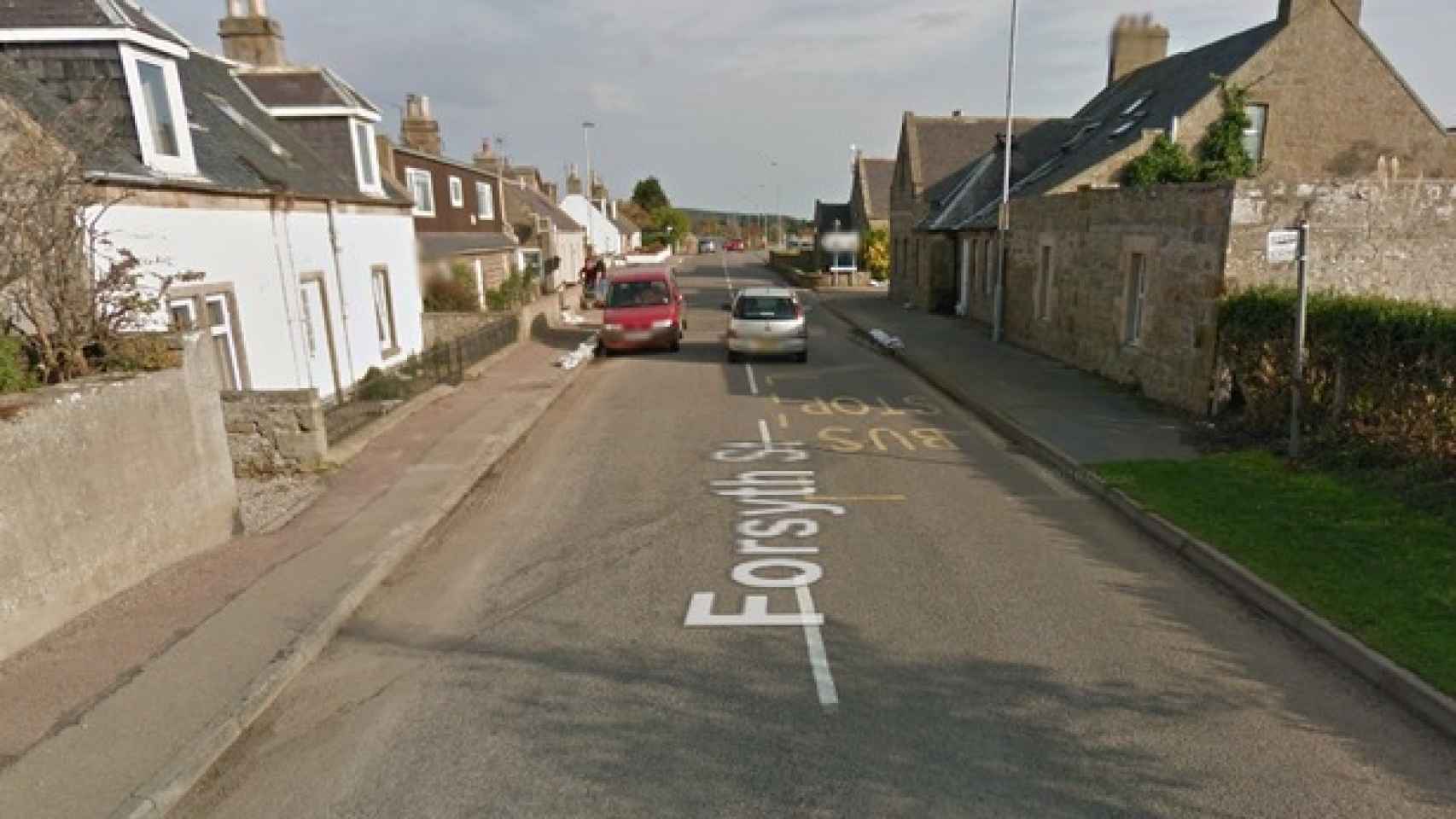 Una de las calles de Hopeman, un barrio de la localidad escocesa de Moray.
