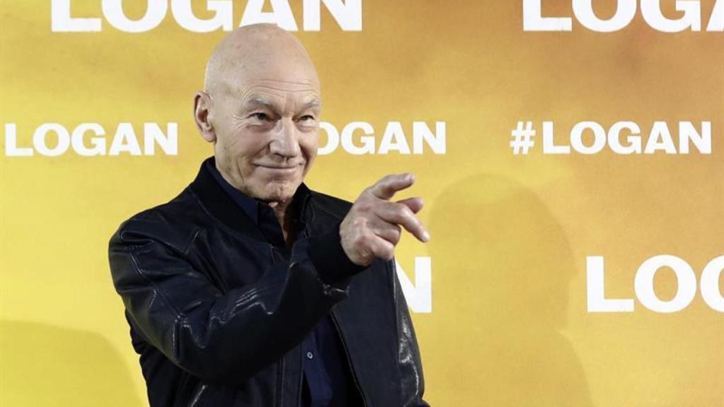 Patrick Stewart en la presentación de Logan.