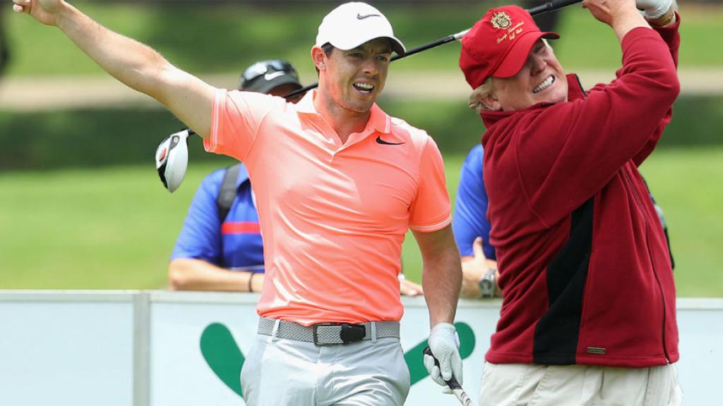 Rory McIlroy y Donald Trump