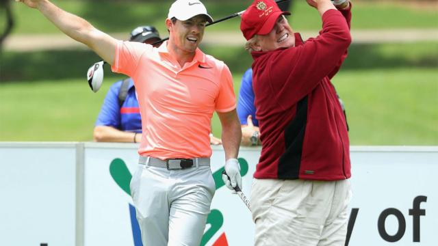 Rory McIlroy y Donald Trump