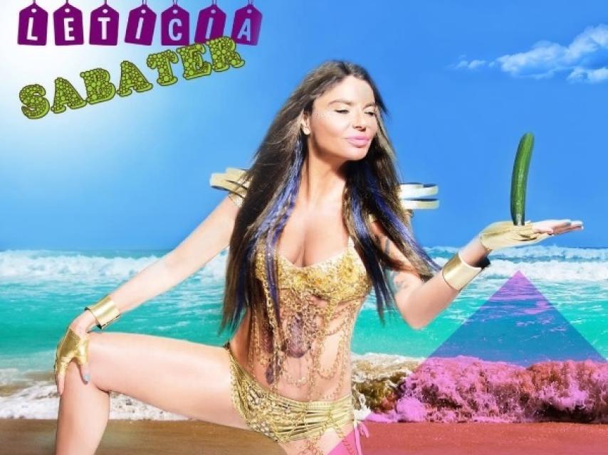 Leticia Sabater en la portada de su single.