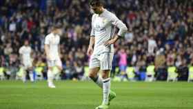 Cristiano Ronaldo, pensativo tras el partido Foto: Lucia Contreras