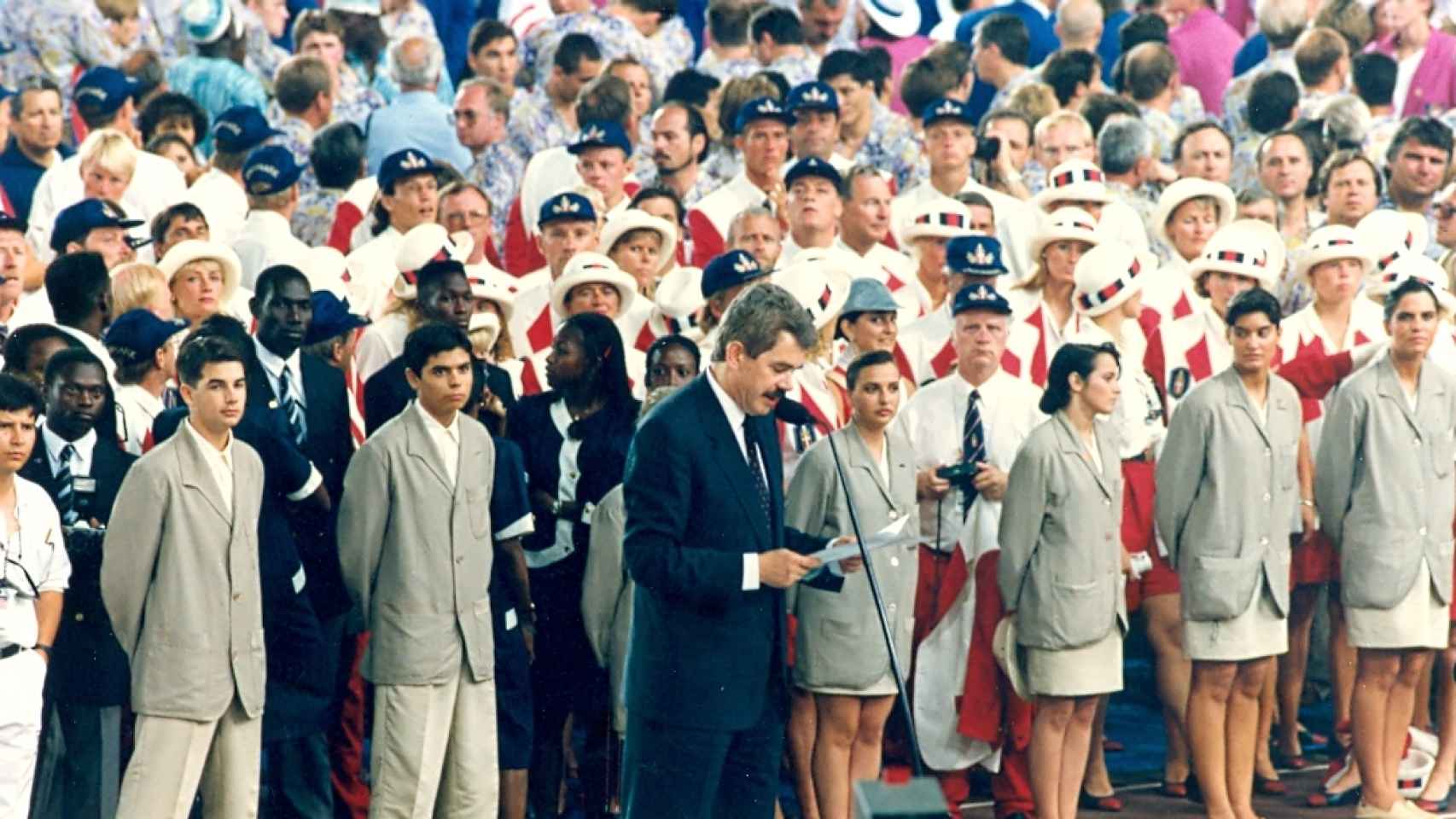 Cuando era alcalde, Pasqual Maragal inauguró los Juegos Olímpicos de Barcelona 1992
