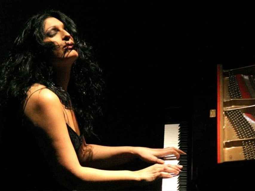 Rosario Montoya durante una de sus actuaciones.
