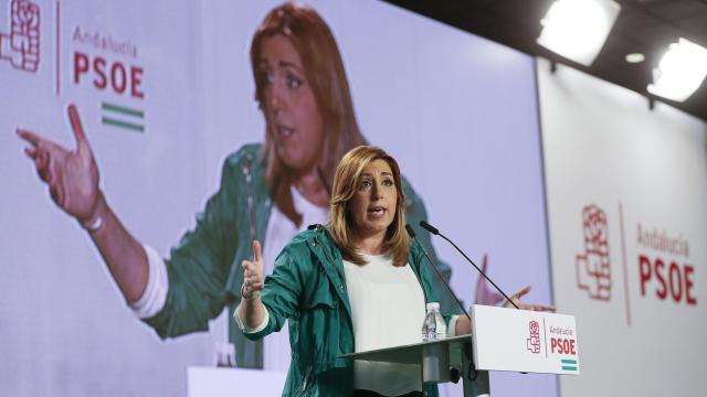 Susana Díaz durante el acto organizado por el Día de Andalucía.