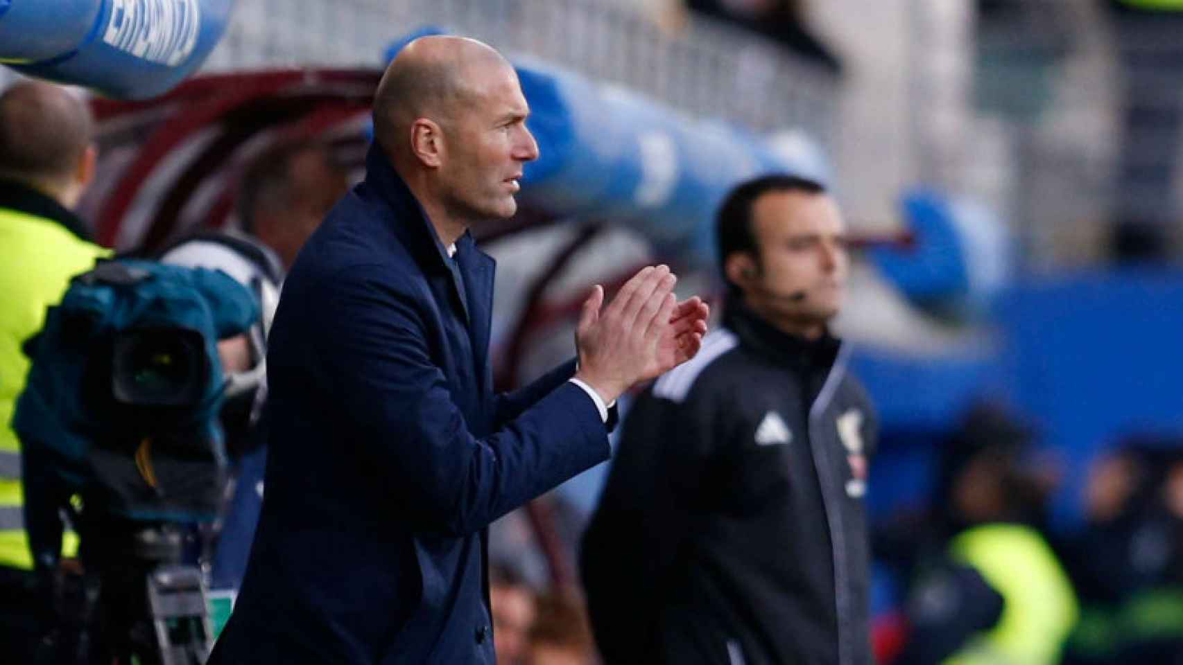Zidane, durante el encuentro ante el Eibar