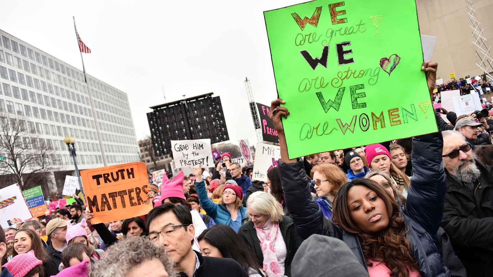 Imagen de la pasada Women's March de Washington. | Foto: Getty Images.