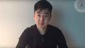 El hijo de Kim Jon-nam, en un momento del vídeo publicado.