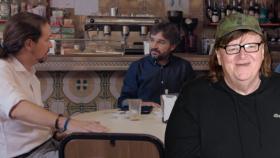 Jordi Évole pide ayuda a Pablo Iglesias para entrevistar a Michael Moore