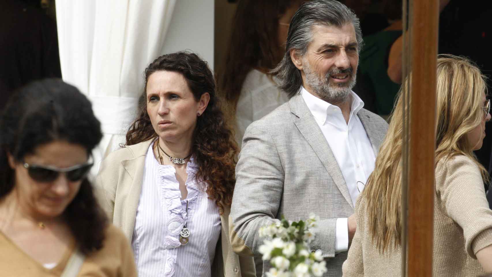 Yolanda García Cereceda y Jaime Ostos Jr, con quien se casó hace ya varios años.