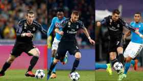 Bale, Benzema y Cristiano en San Paolo